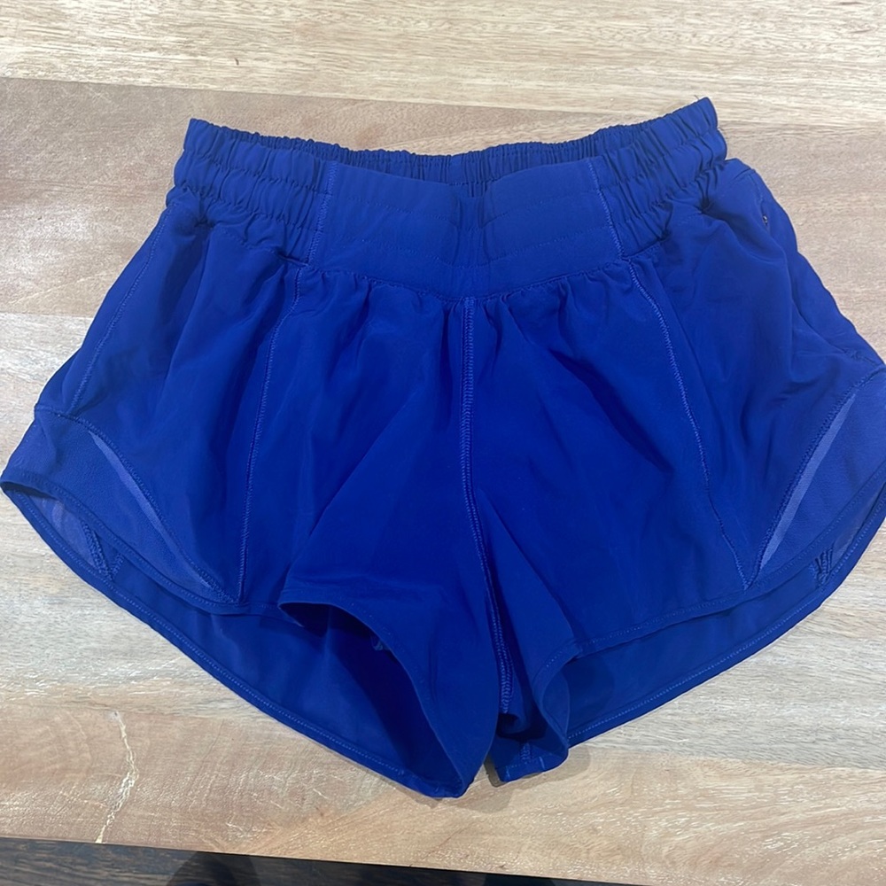 Lululemon Hotty Hot Royal Blue Shorts Size 6